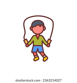 Jumping Rope icon in vector. Illustration