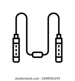 jumping rope icon. vector line icon for your website, mobile, presentation, and logo design.