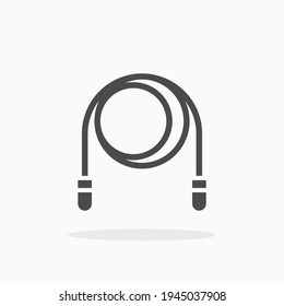 Icono de cuerda de salto. Para tu diseño, logotipo. Ilustración vectorial.