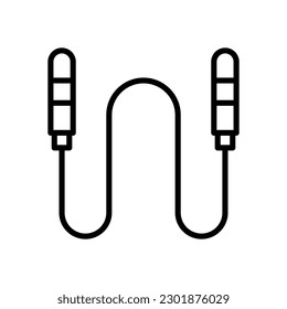 icono de cuerda de salto para tu diseño de sitio web, logotipo, aplicación, interfaz de usuario.