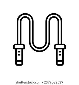 jumping rope line icon. vector icon for your website, mobile, presentation, and logo design.