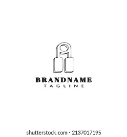 Jumping-Seil-Logo-Design-Vorlage moderne Vektorgrafik