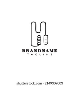 jumping rope logo icon design template modern vector illustration