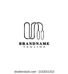 plantilla de diseño de iconos de logotipo de cuerda de salto ilustración vectorial moderna