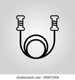 jumping rope outline icon
