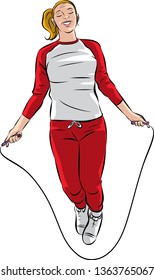 Jumping rope sport