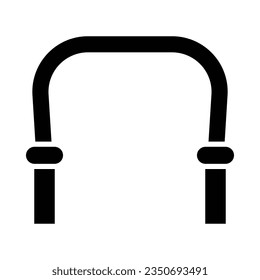 Icono De Glifo De Vector De Rope De Salto Para Uso Personal Y Comercial.
