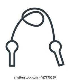 Jumping Rope Vector Icon