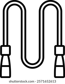 Jumping Rope vector icon. Can be used for printing, mobile and web applications.