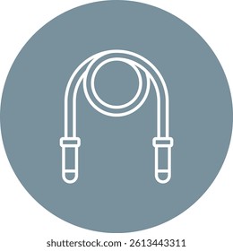 Jumping Rope vector icon. Can be used for printing, mobile and web applications.