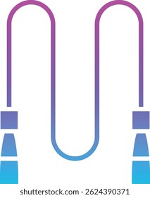 Jumping Rope vector icon. Can be used for printing, mobile and web applications.