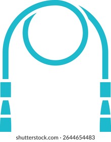 Jumping Rope vector icon. Can be used for printing, mobile and web applications.