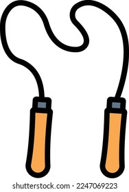 Jumping rope Vector Icon which is suitable for commercial work and easily modify or edit it
