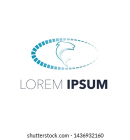 jumping salmon fish design elements and templates vector illustration