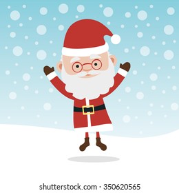 Jumping santa claus
