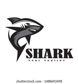 jumping shark logo design inspiration
