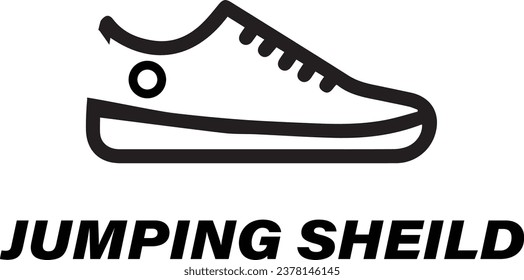 Jumping Sheild Logo Design Template