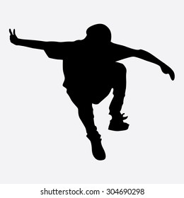 Jumping Silhouette