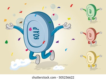Jumping Soap With Confetti
