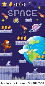 A Jumping in Space Game illustration