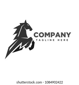 Jumping speed horse logo