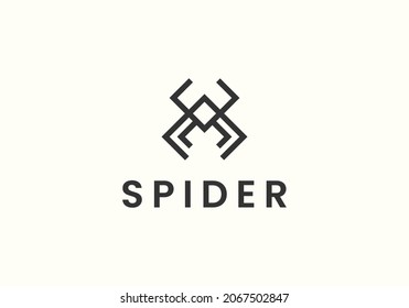 Jumping spider line icon, outline vector sign, linear style pictogram isolated on white. Symbol, logo illustration. Editable stroke
