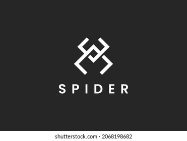 Jumping spider line icon, outline vector sign, linear style pictogram isolated on white. Symbol, logo illustration. Editable stroke
