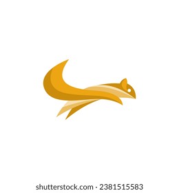 The jumping squirrel logo is a beautiful combination of brown colors. Can be used as a logo for a company, business, club, organization, or anything else.