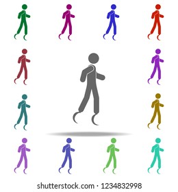  Jumping stilts  icon. Elements of Sport in multi color style icons. Simple icon for websites, web design, mobile app, info graphics