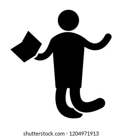 Jumping student after completion of homework