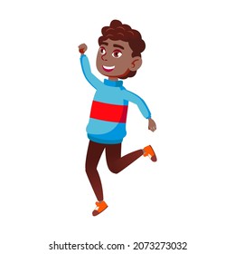 jumping teen boy. dynamic child. celebrate friend. schoolboy person vector character flat cartoon Illustration