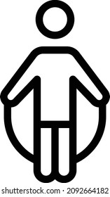 springende Vektorgrafik auf transparentem Hintergrund. Symbole in Premium-Qualität. Schlagt das Vektorsymbol für Konzept und Grafikdesign.