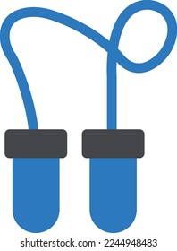 salto de ilustración Vector en un fondo transparente. Símbolos de calidad superior. Iconos vectoriales de glifos para diseño de conceptos y gráficos. 
