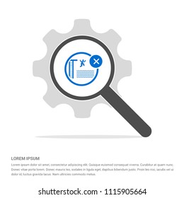Jumping in Water Not Allowed Icon - Free vector icon