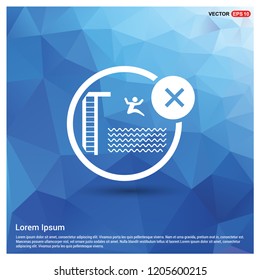 Jumping in Water Not Allowed Icon - Free vector icon