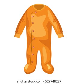 Jumpsuit for baby icon. Cartoon illustration of jumpsuit for baby vector icon for web