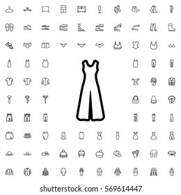 jumpsuit icon illustration isolated vector sign symbol