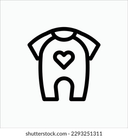 jumpsuite icon, isolated icon in light background, perfect for website, blog, logo, graphic design, social media, UI, mobile app