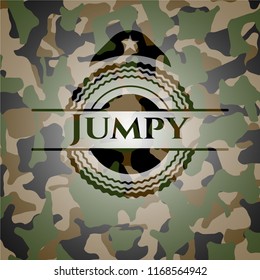 Jumpy written on a camo texture