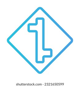 Icono de unión en estilo de línea de degradado, uso para presentación de aplicación móvil del sitio web