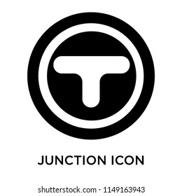 Junction icon vector isolated on white background for your web and mobile app design, Junction logo concept