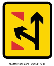 Junction Signs, See Below For Typical Variants, Road Signs In The United Kingdom