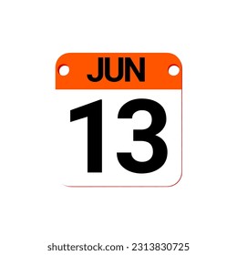 JUNE 1 TO 31 - Calendar Icon. Calendar Icon with shadow. Flat style. Date, day and month. Reminder. Vector illustration. Organizer application, app symbol. Ui. User interface sign. EPS 10