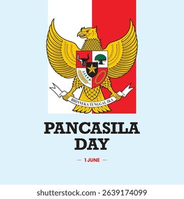 June 1 Indonesian Pancasila Day Unity in Diversity, garuda pancasila indonesia