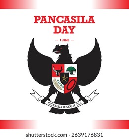 June 1 Indonesian Pancasila Day Unity in Diversity, garuda pancasila indonesia