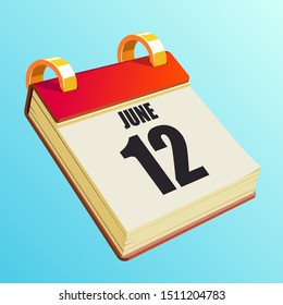 June 12 on Red Calendar