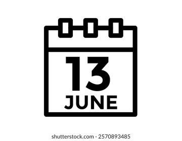 June 13 - Calendar Icon
