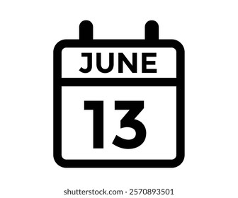 June 13 - Calendar Icon

