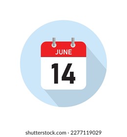 June 14 Concept Design. Vector Illustration.