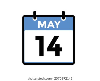 June 14 - Daily Calendar Icon with day of month
